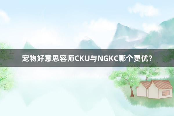 宠物好意思容师CKU与NGKC哪个更优？